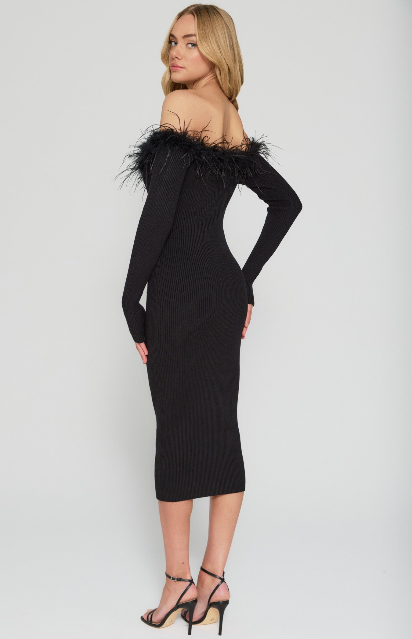 VERA MIDI DRESS -BLACK