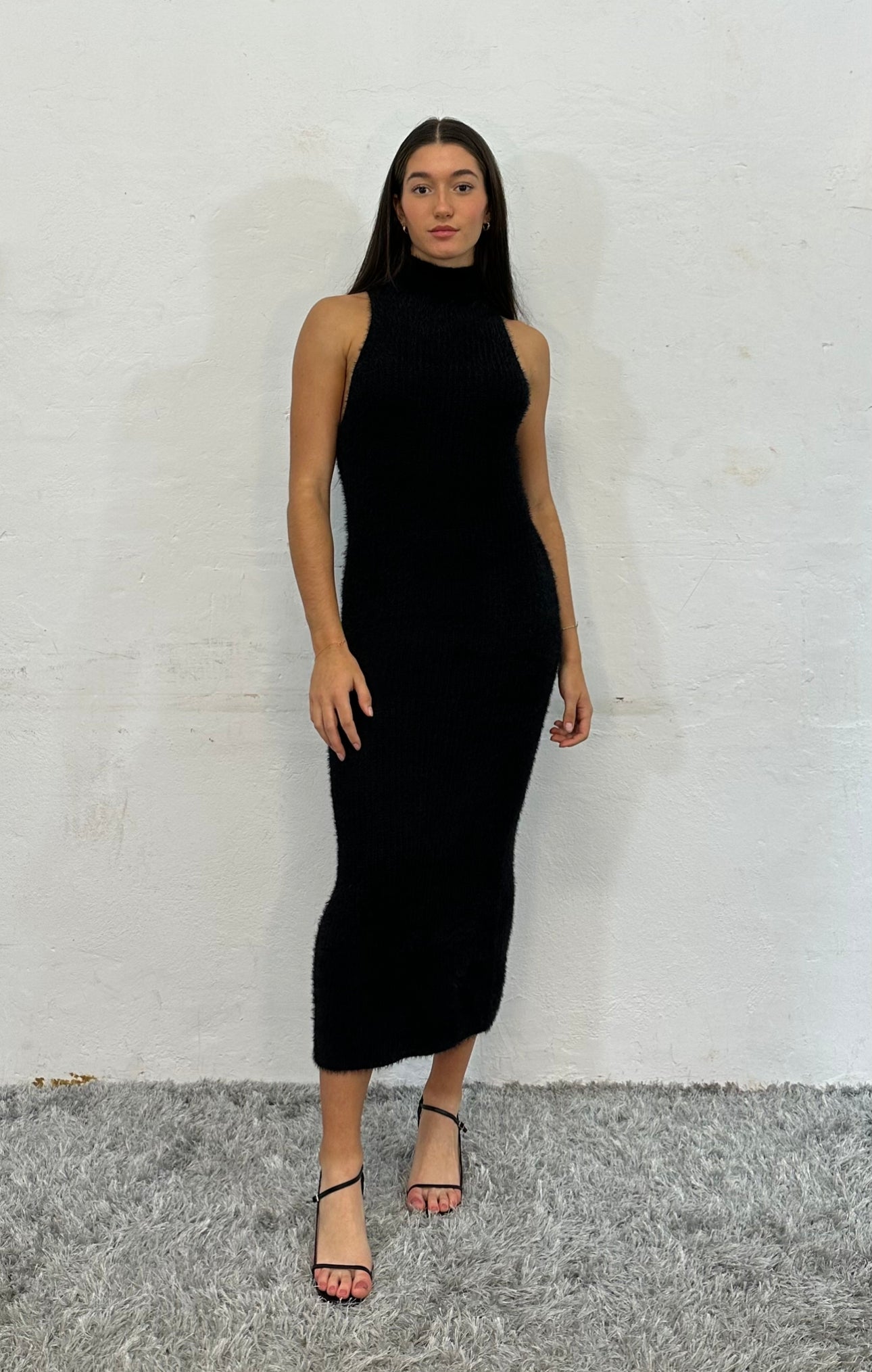 BALMUE MIDI DRESS -BLACK