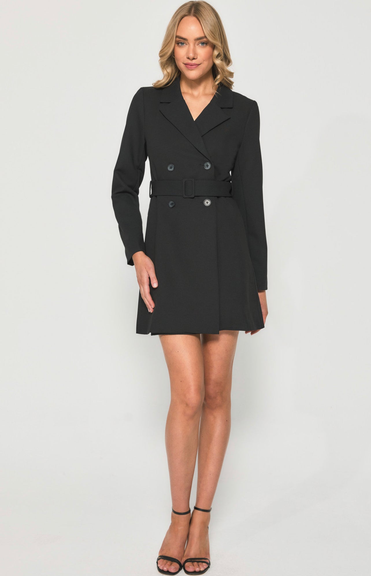 LONDON BLAZER DRESS -BLACK