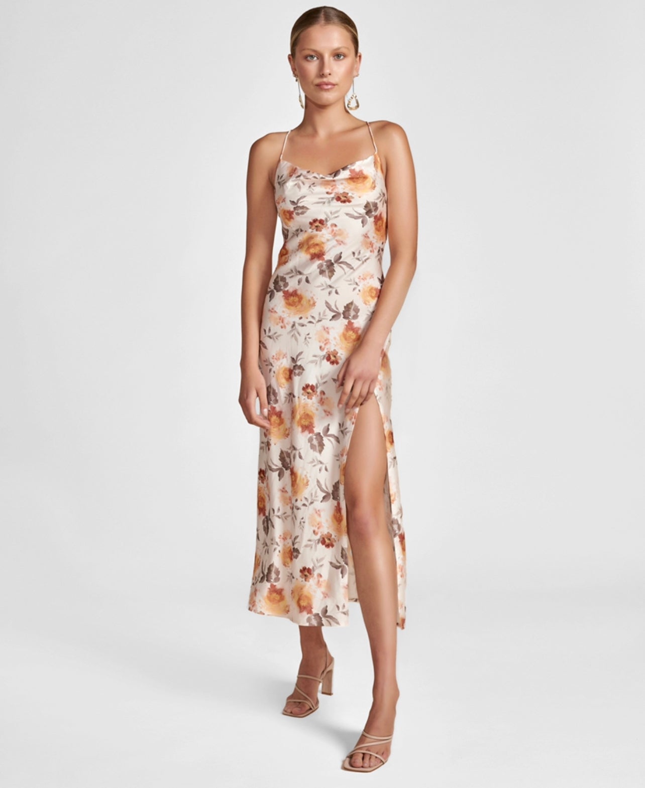 BAE MAXI DRESS -ORANGE FLORAL
