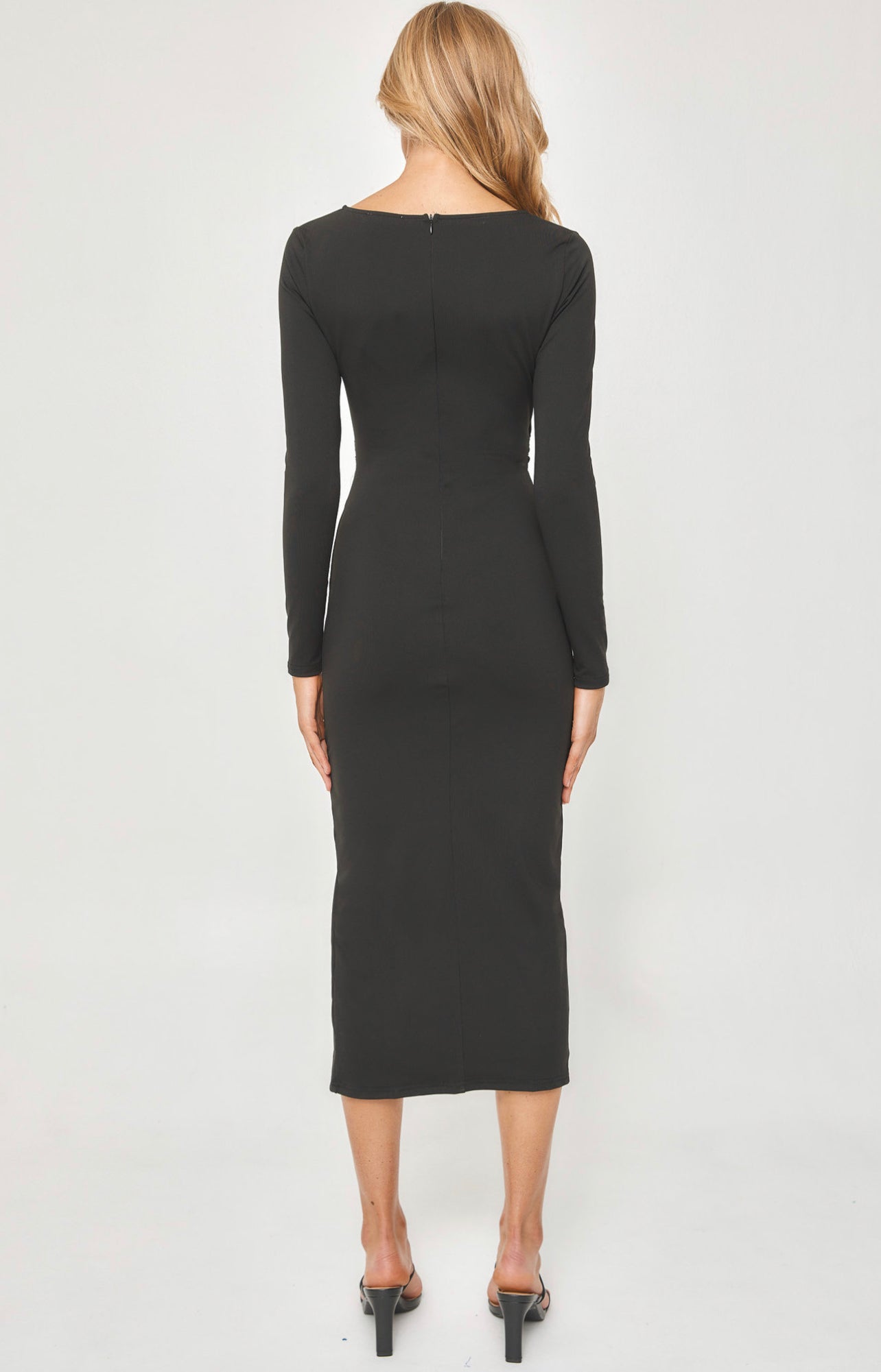MARIA MIDI DRESS -BLACK