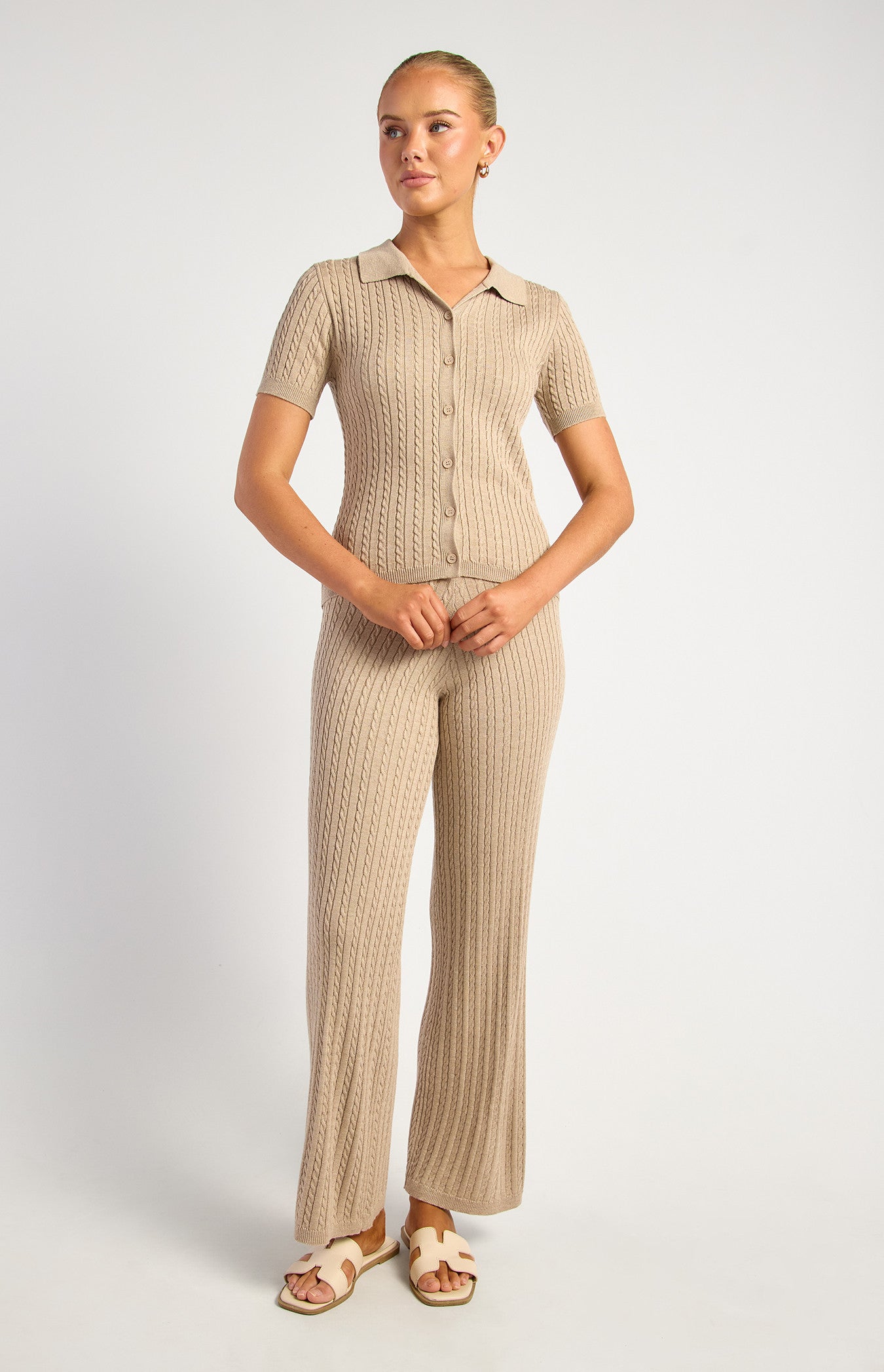 SCARLET KNIT SET -STONE