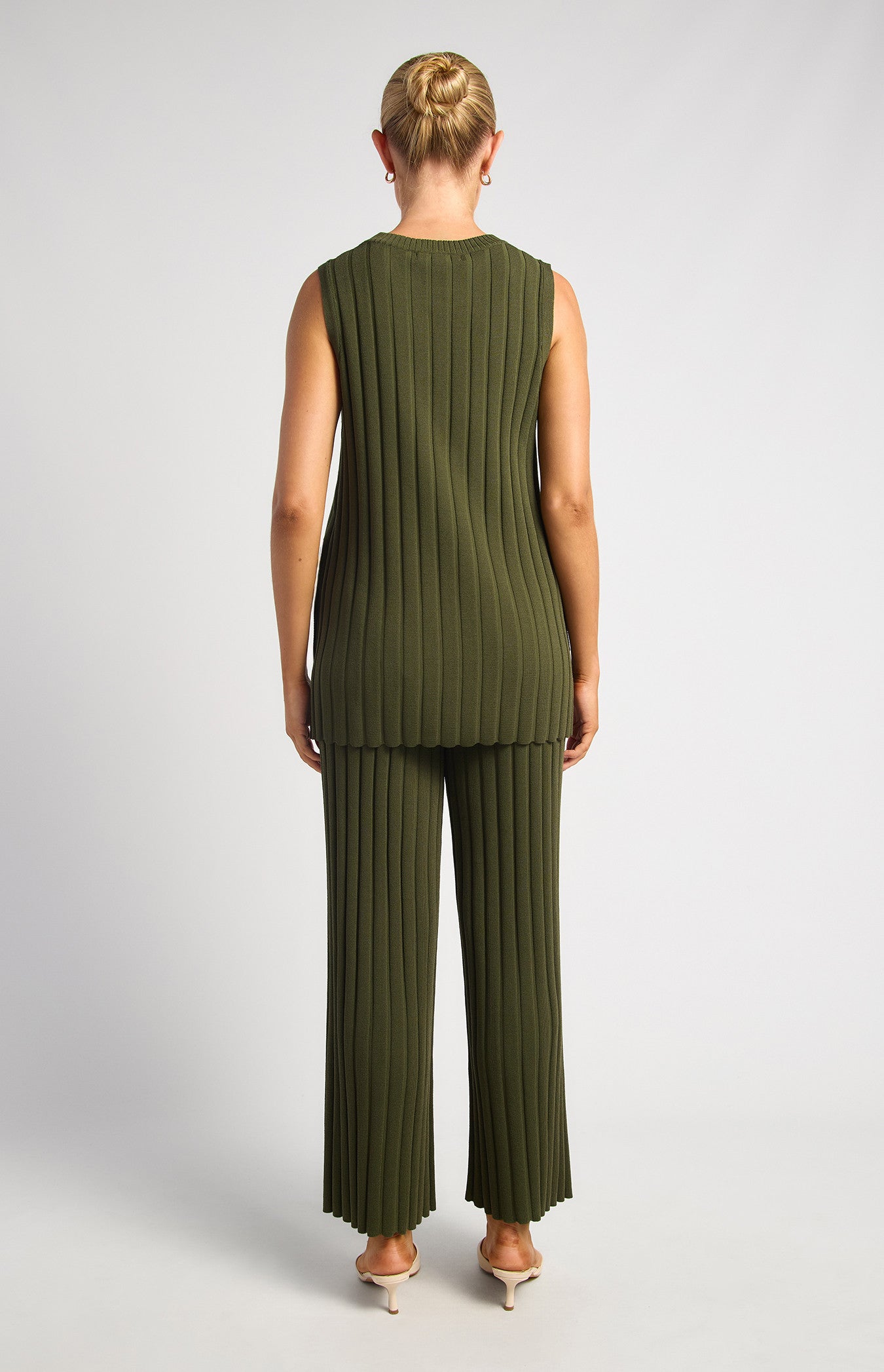 AMOSSO KNIT SET -OLIVE