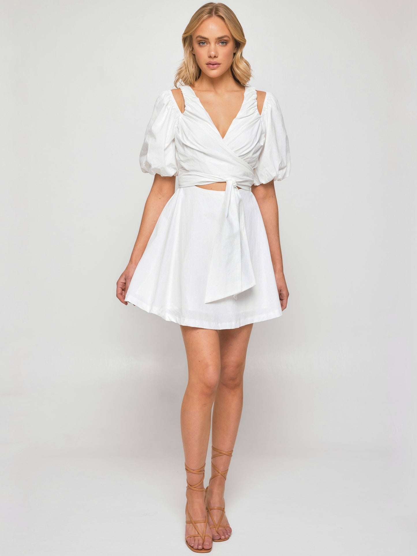 TINA MINI DRESS -WHITE