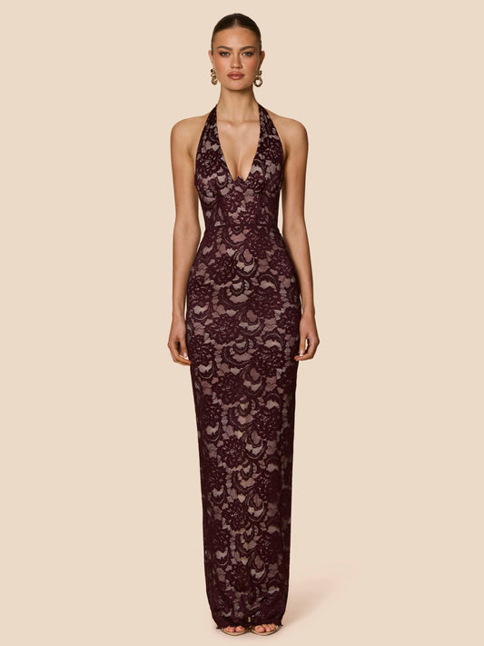 ALESSIA GOWN -WINE