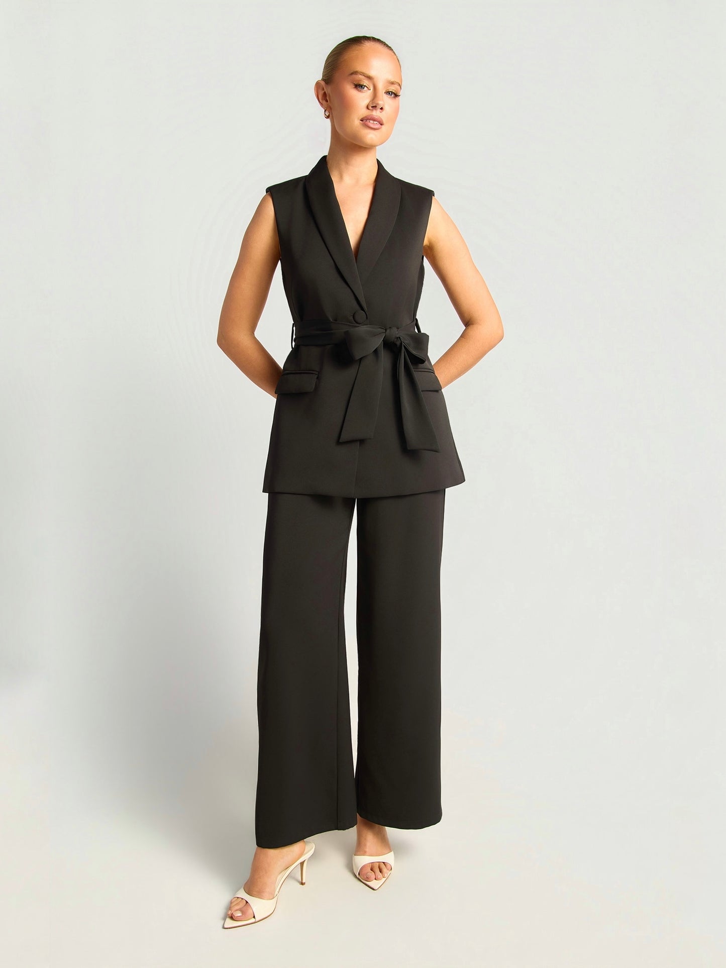 ASTON VEST & PANT SET - BLACK