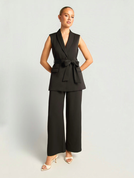 ASTON VEST & PANT SET - BLACK
