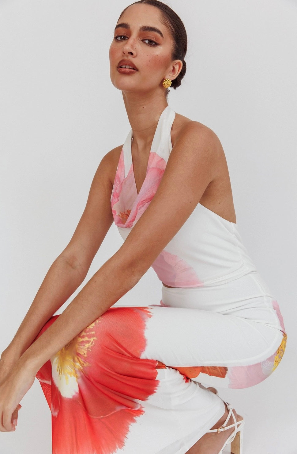 MADAM MAXI DRESS -WHITE FLORAL
