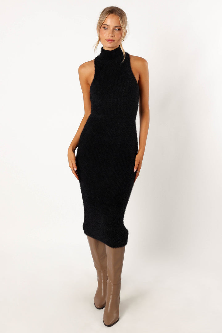 BALMUE MIDI DRESS -BLACK