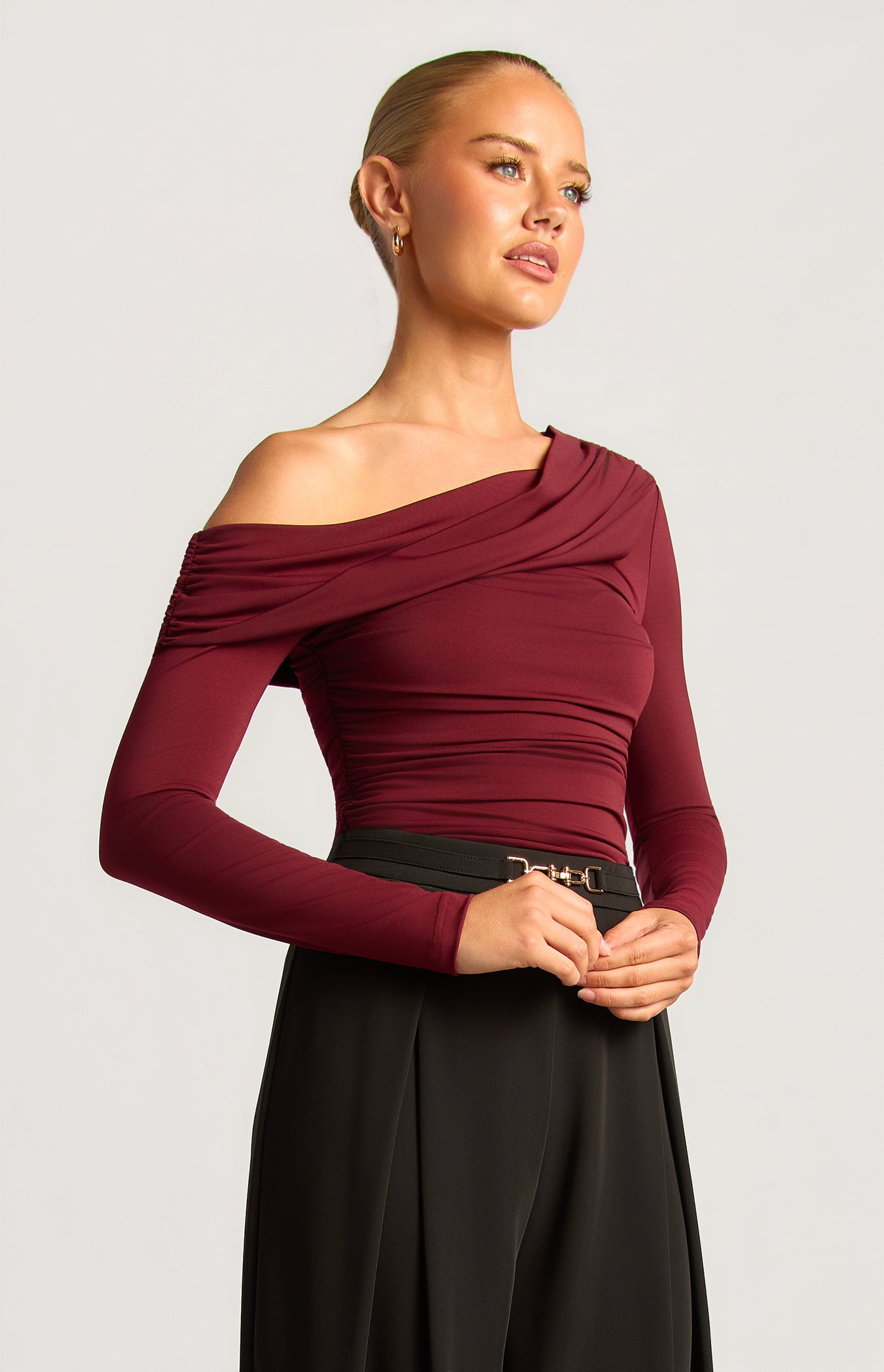 EMMERSON TOP -MERLOT