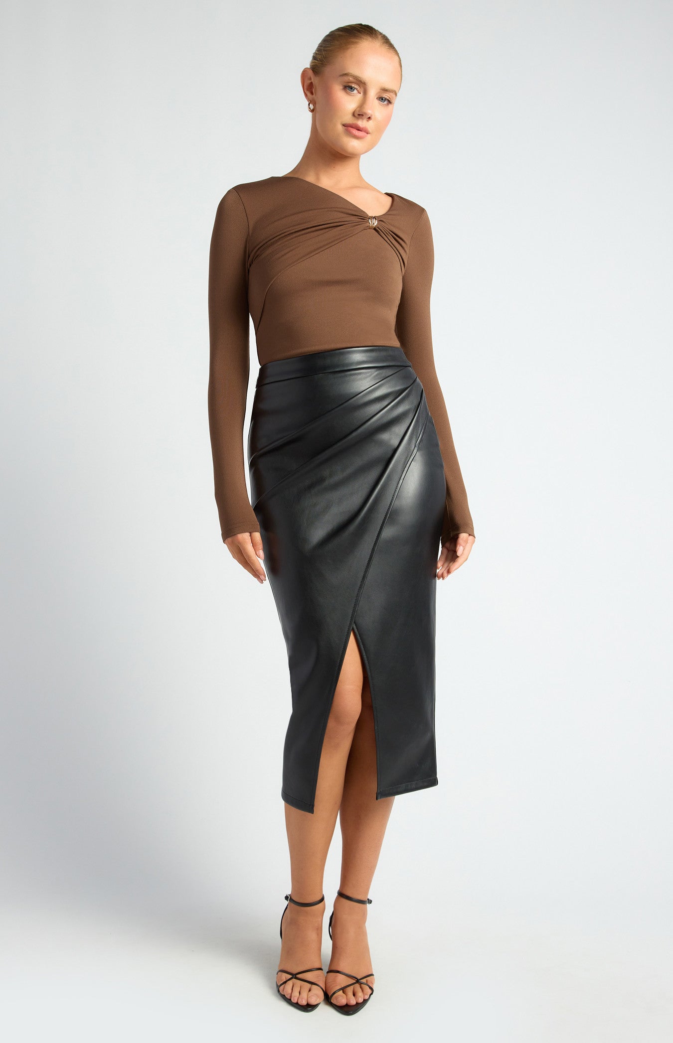 ANITA TOP - BROWN