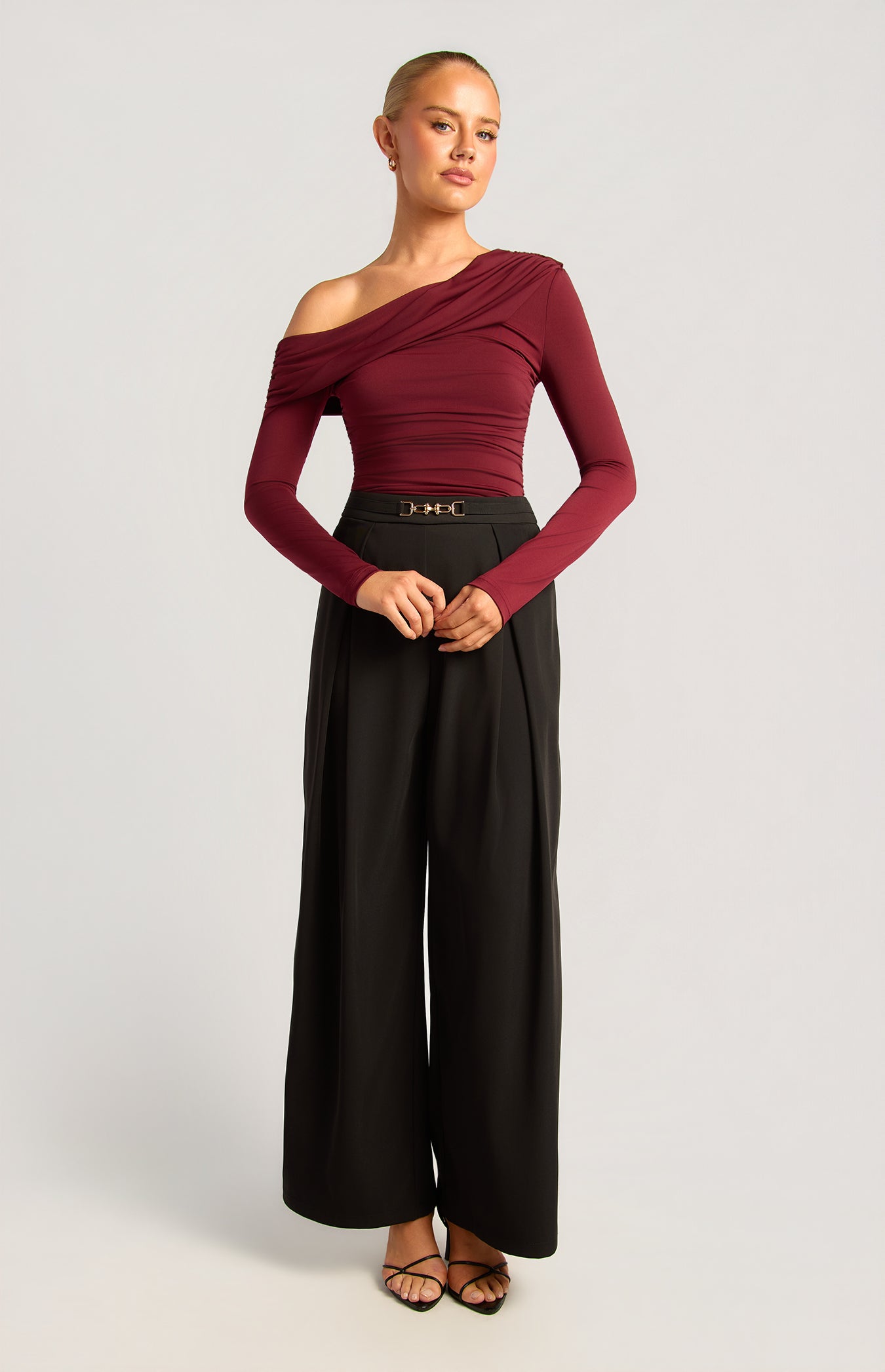 EMMERSON TOP -MERLOT