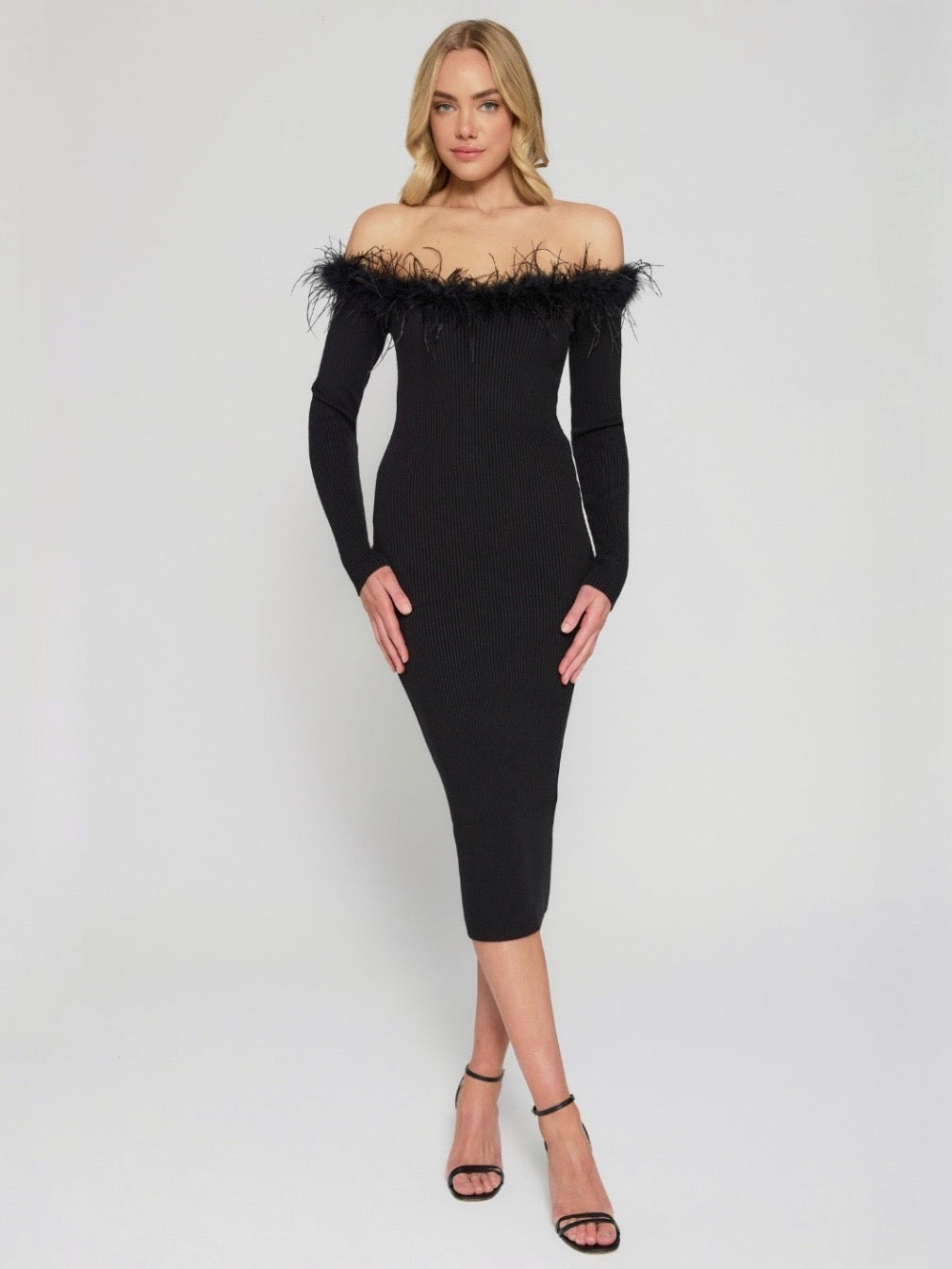 VERA MIDI DRESS -BLACK