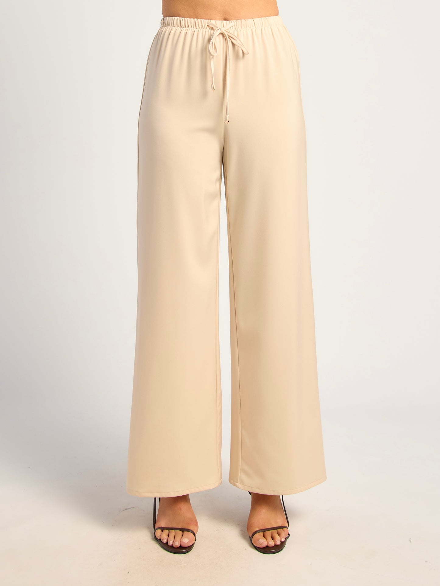 BREE SATIN PANT - CREAM