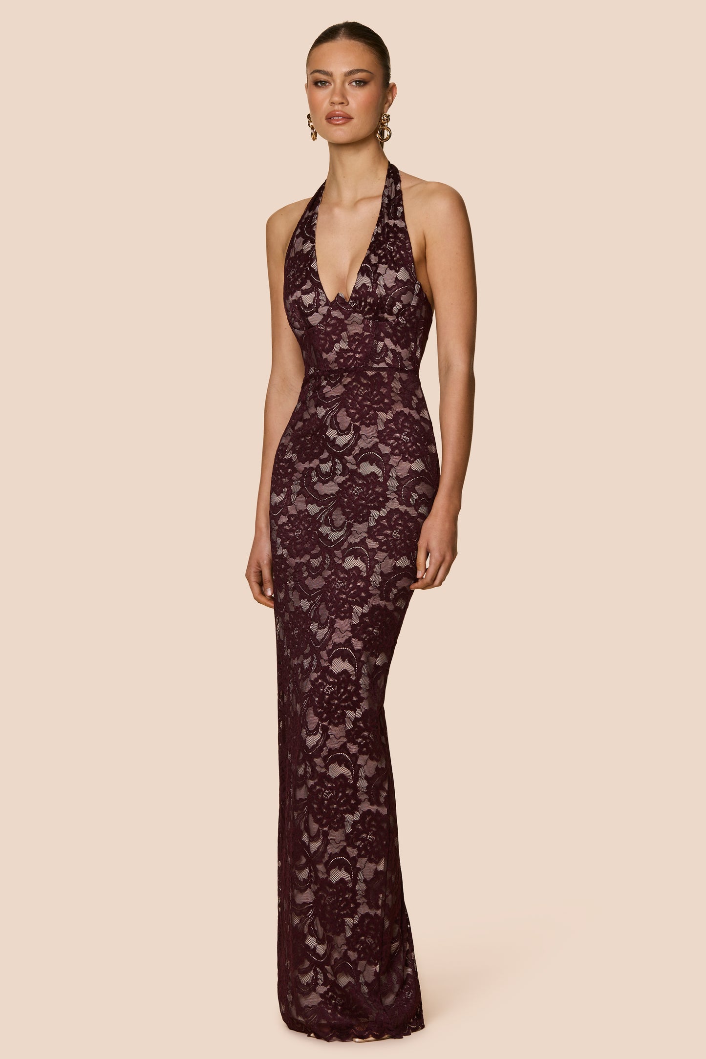 ALESSIA GOWN -WINE