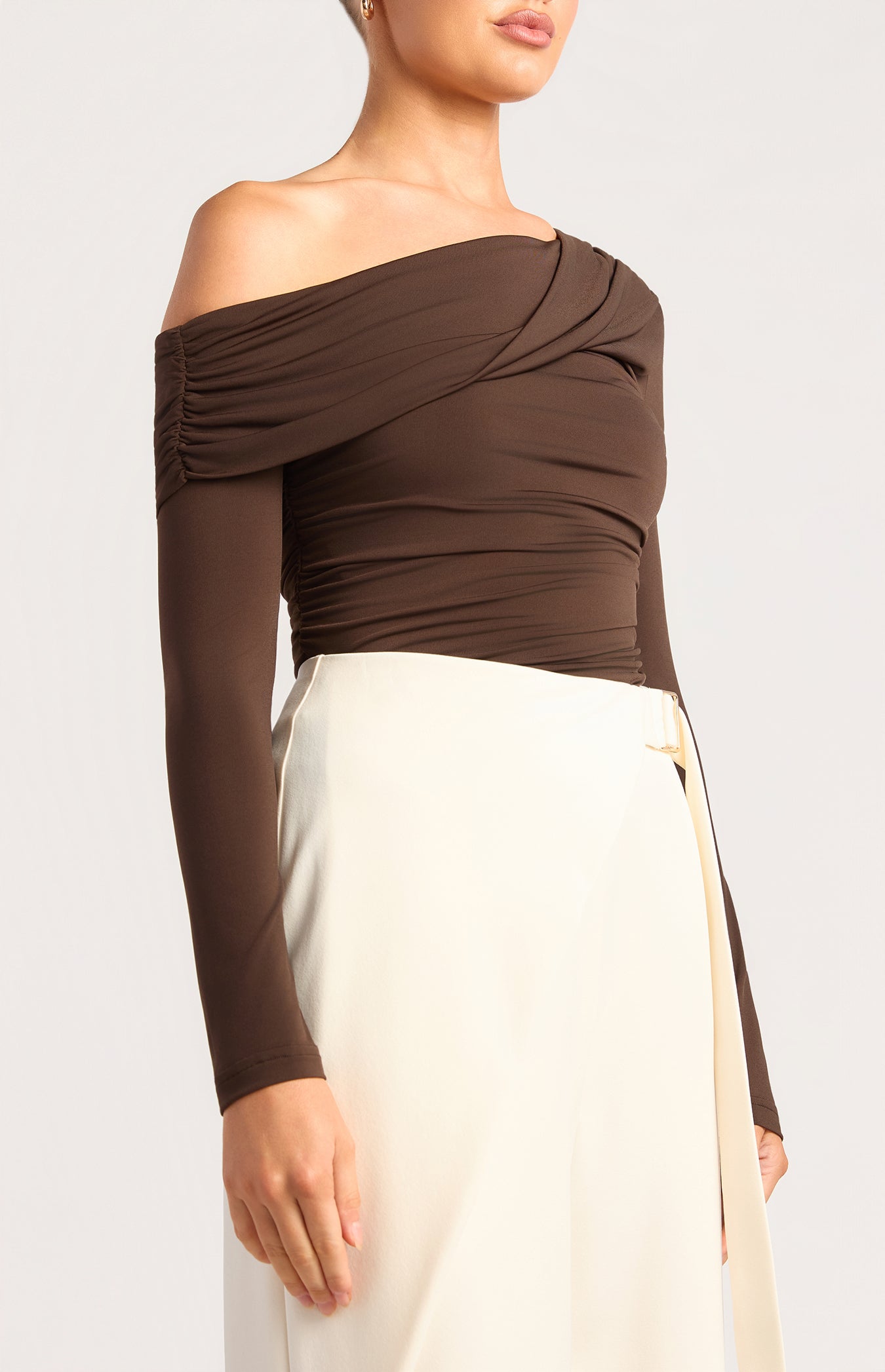 EMMERSON TOP -CHOCOLATE