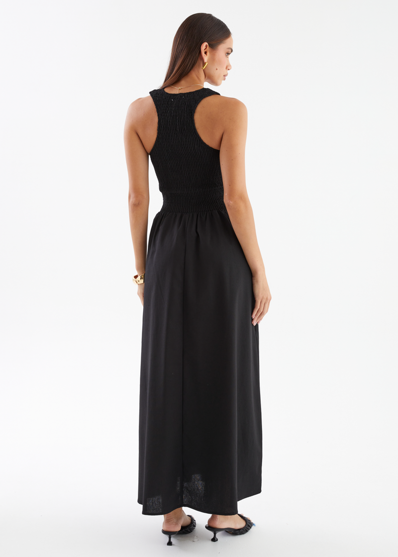 SILVIA MAXI DRESS -BLACK