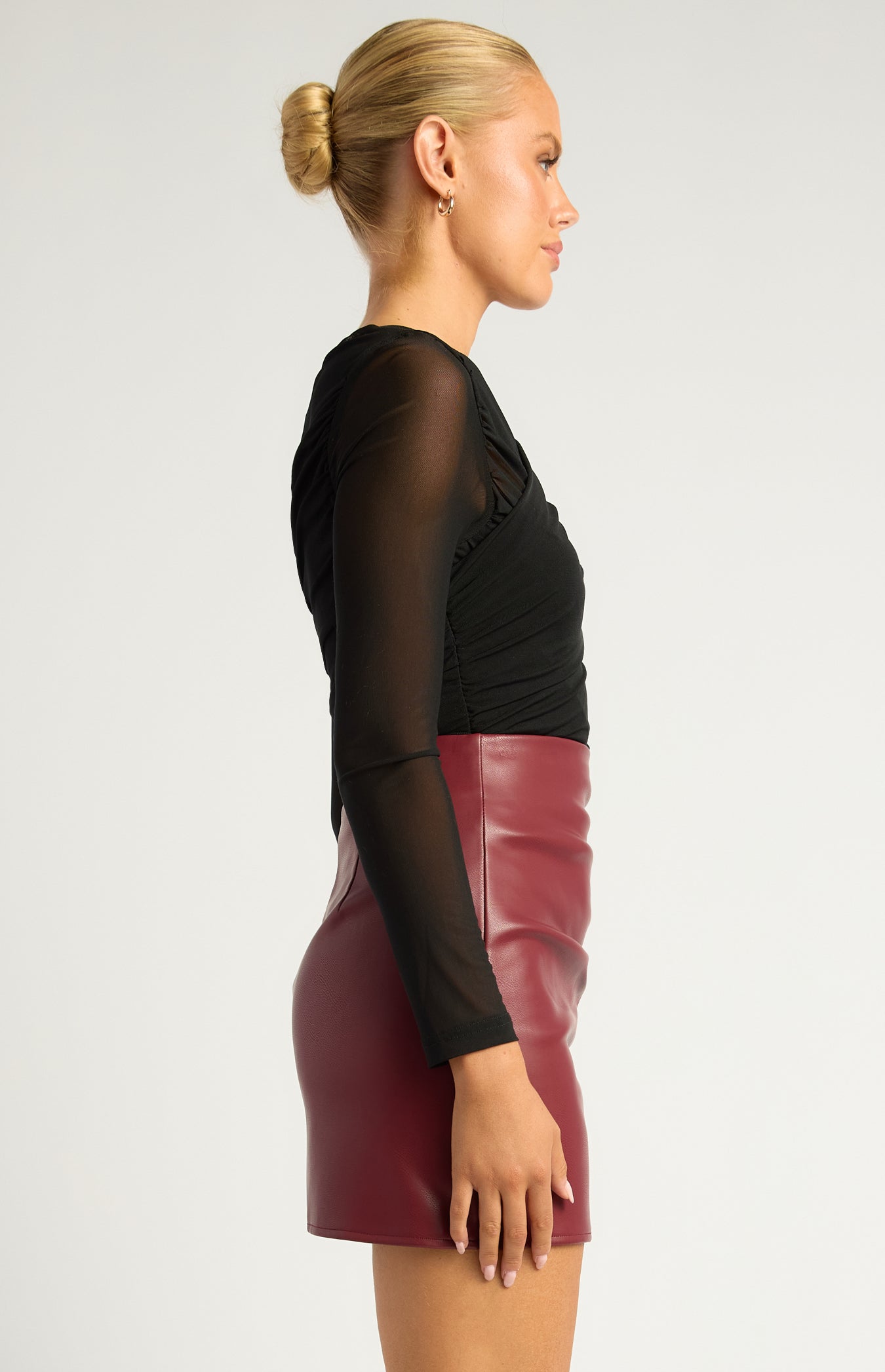 ADAIR MESH TOP -BLACK