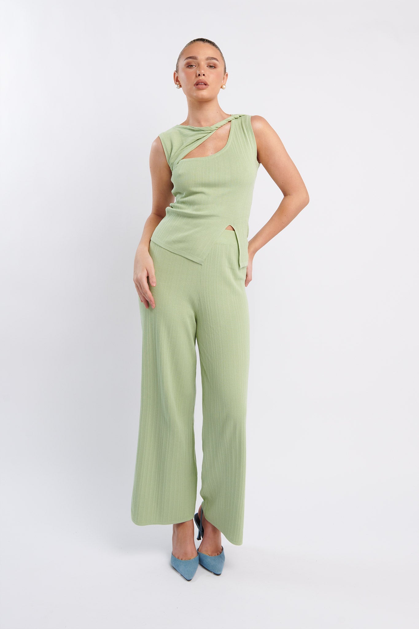 BONNY TOP & PANTS SET -SAGE