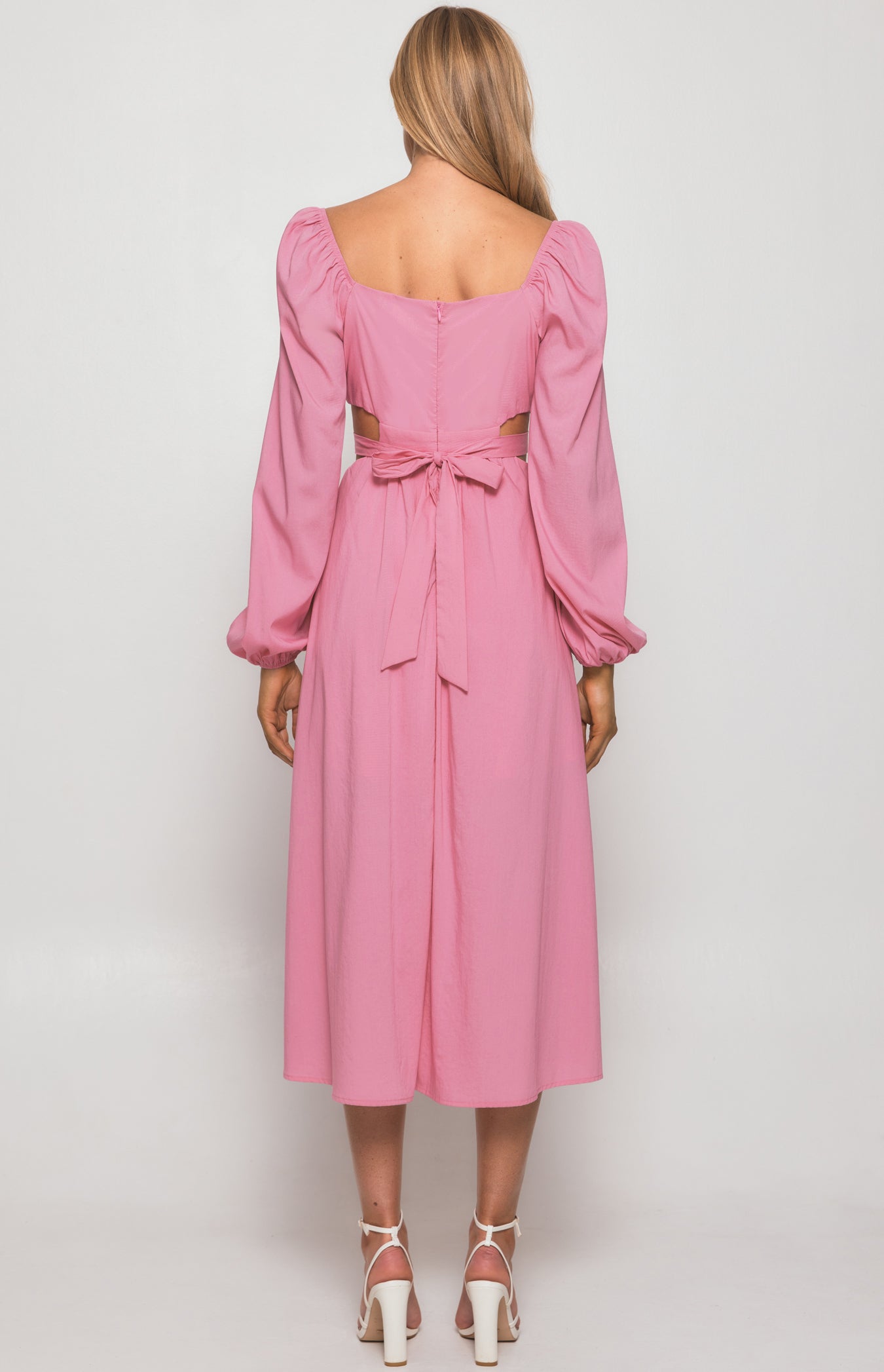 TANYA MIDI DRESS -PINK