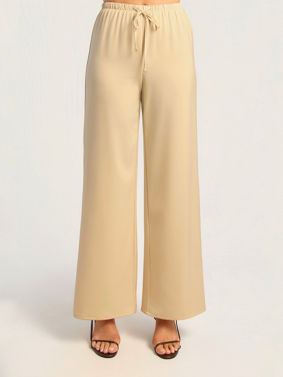 BREE SATIN PANT - CREAM