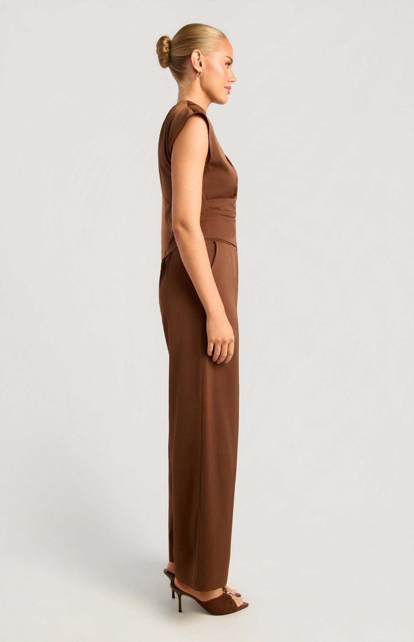 ANTONIO TOP & PANT SET - CHOCOLATE