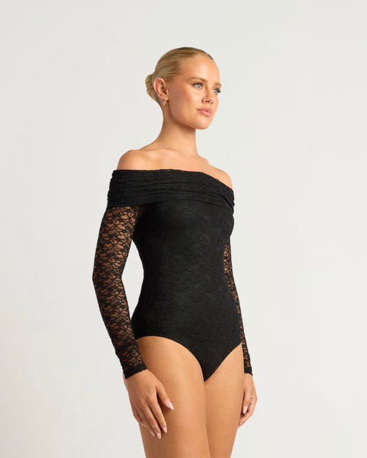AKSANA BODYSUIT -BLACK