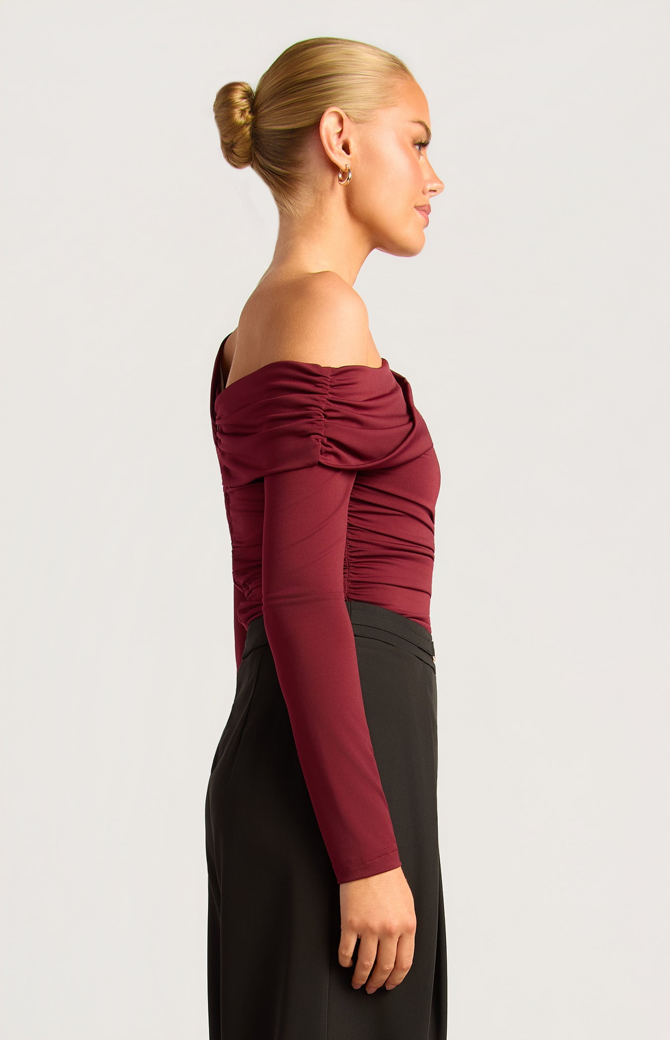 EMMERSON TOP -MERLOT