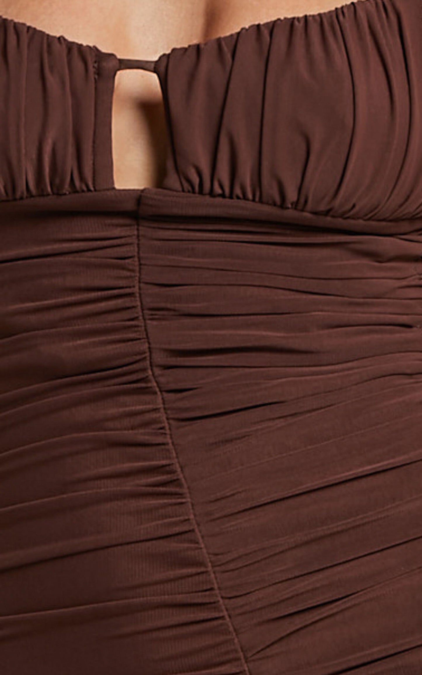AVELINE MAXI DRESS -CHOCOLATE