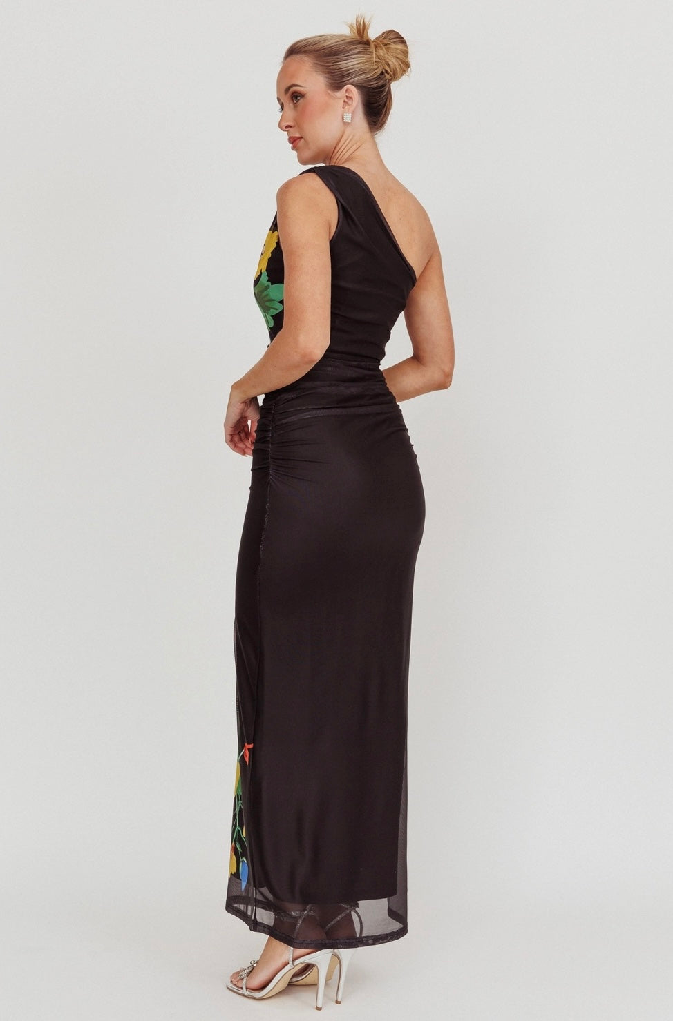 ANNU MAXI DRESS -BLACK FLORAL