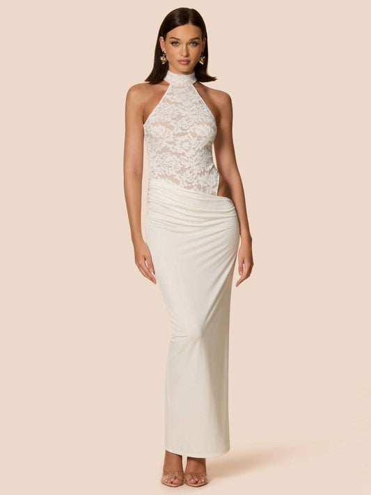 LENNOX BODYSUIT MAXI - WHITE