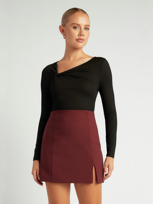 DAVINA TOP -BLACK