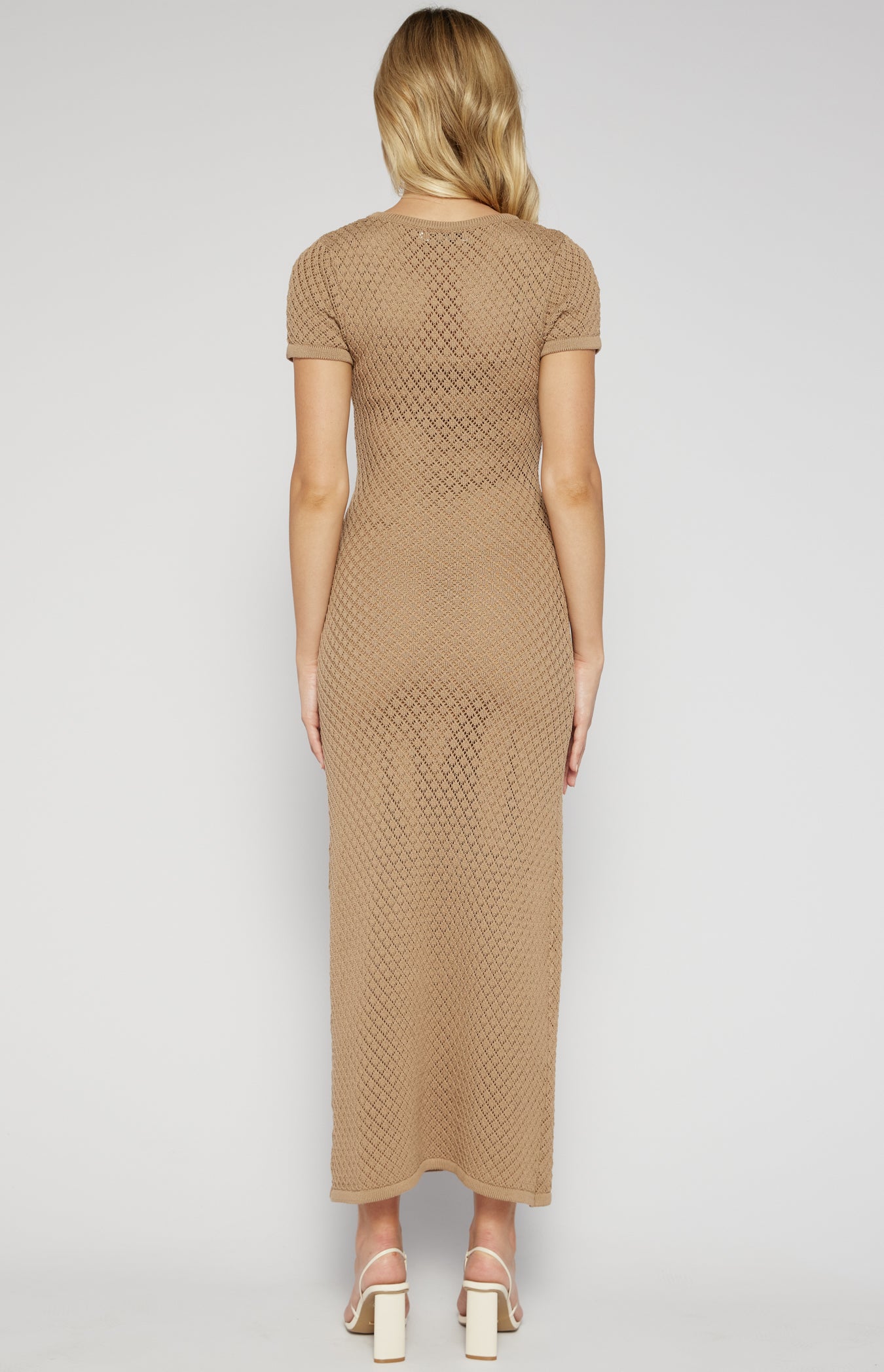 ERSILIA MIDI DRESS -LATTE