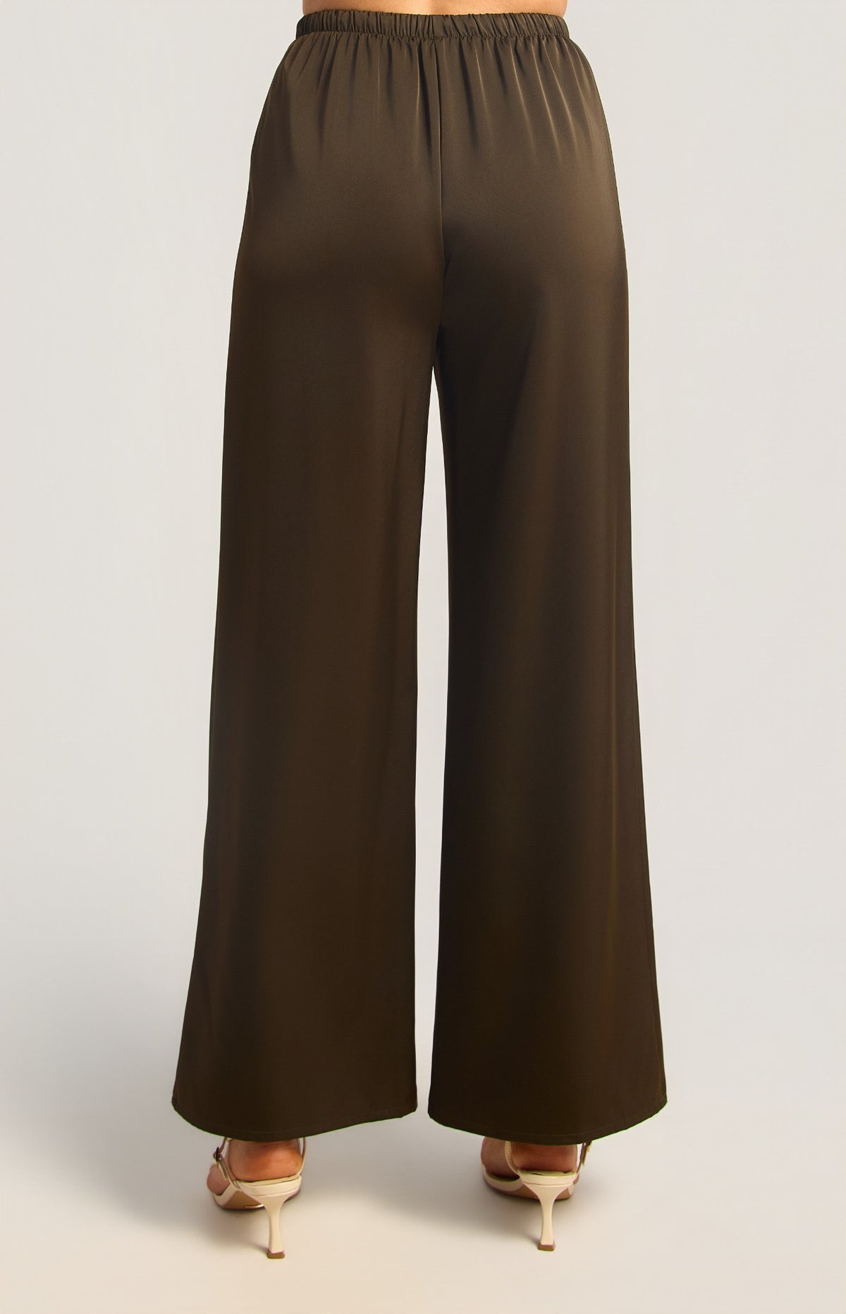 BREE SATIN PANT -ESPRESSO