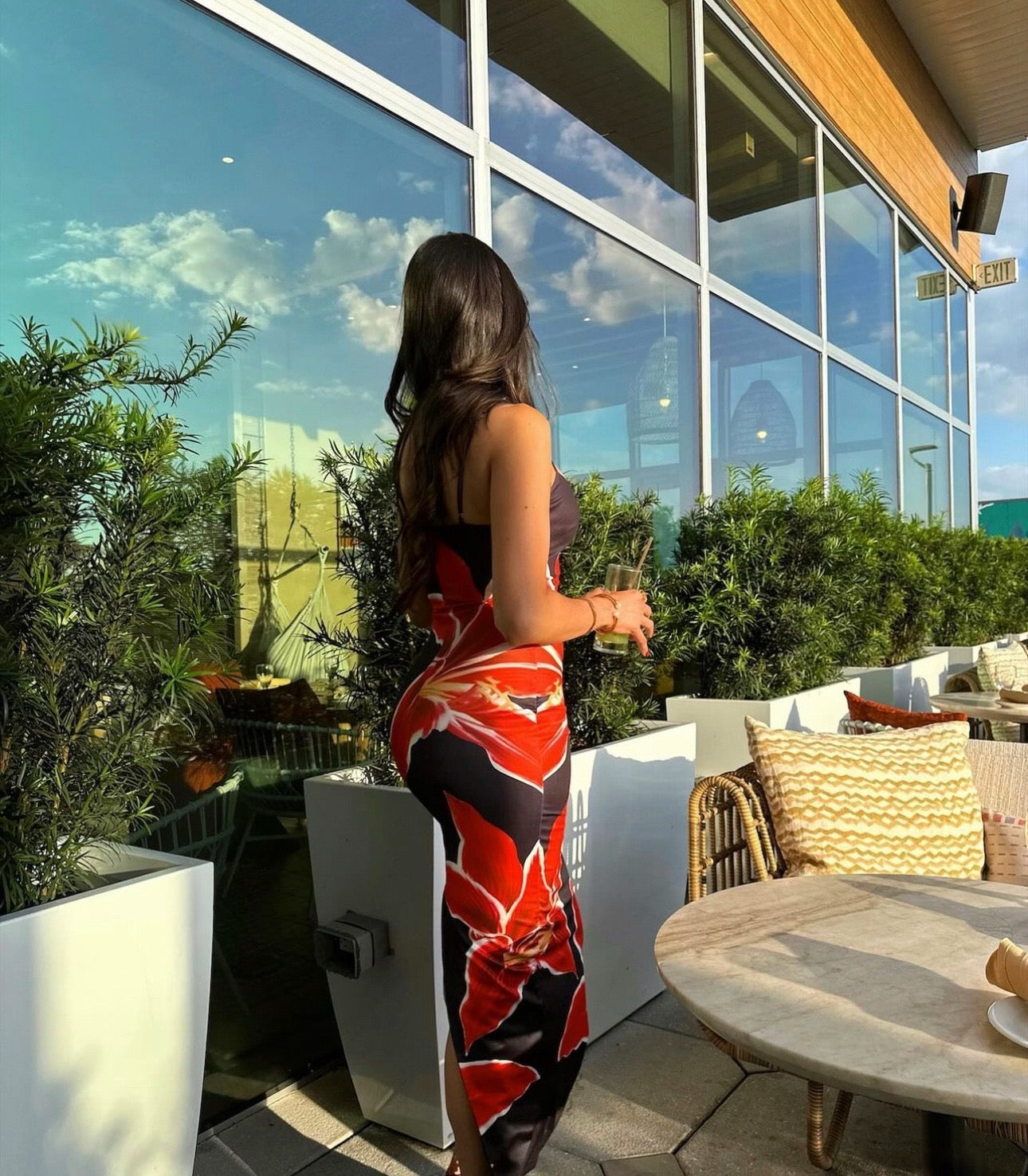 deia midi dress crimson lily Runaway the Label Women's Deia Midi Dress, Crimson Lily, XL at Amazon Women's Clothing store