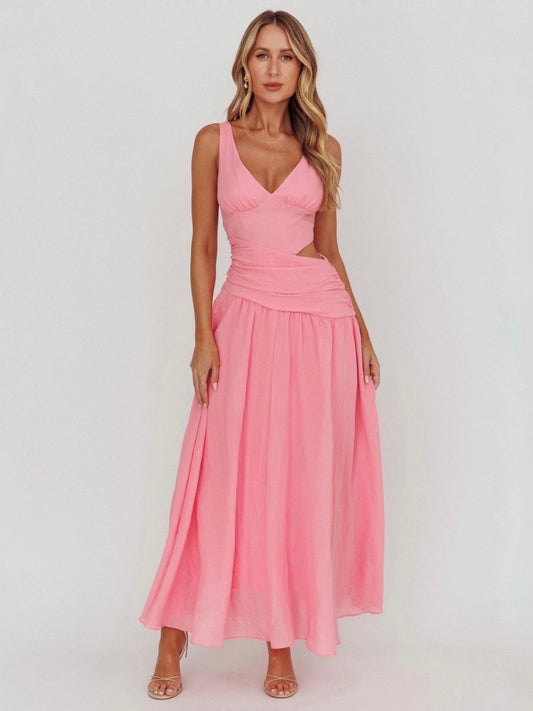 VEXIN MAXI DRESS -PINK