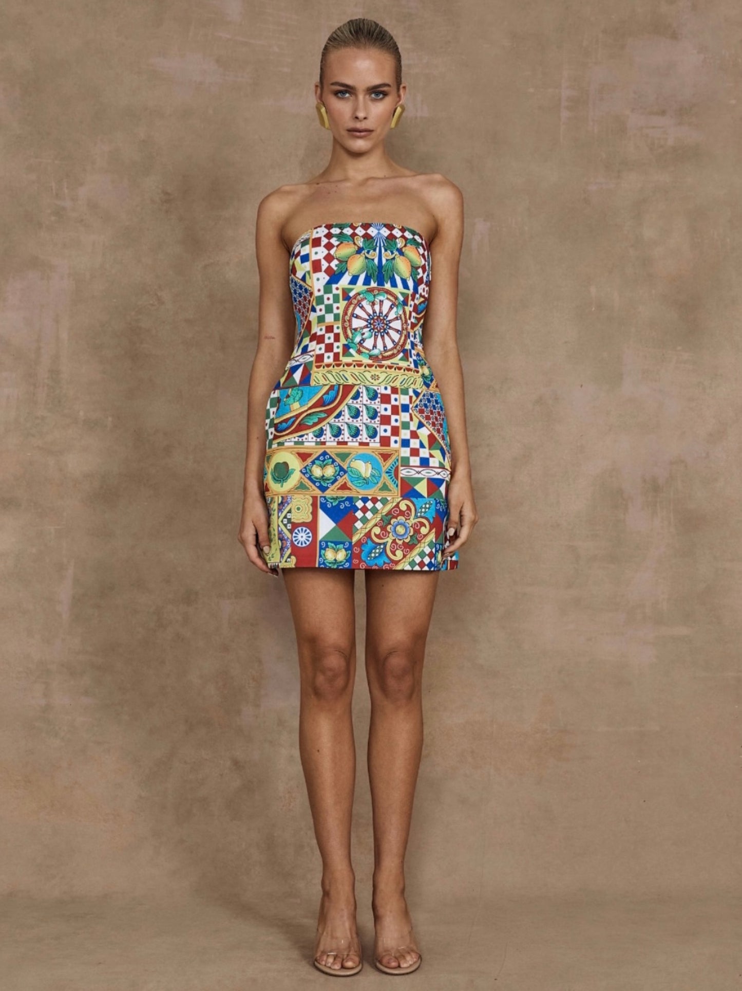 CLEMENTINE MINI DRESS - PHAEDRA PRINT