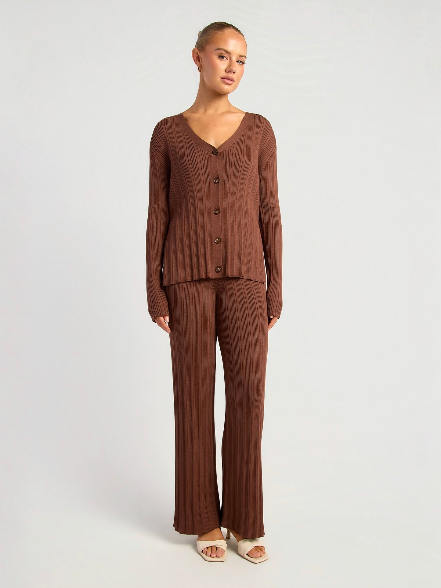 BLAKE KNIT SET - CHOCOLATE