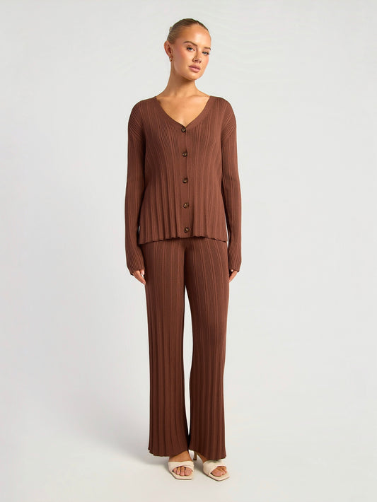 BLAKE KNIT SET - CHOCOLATE