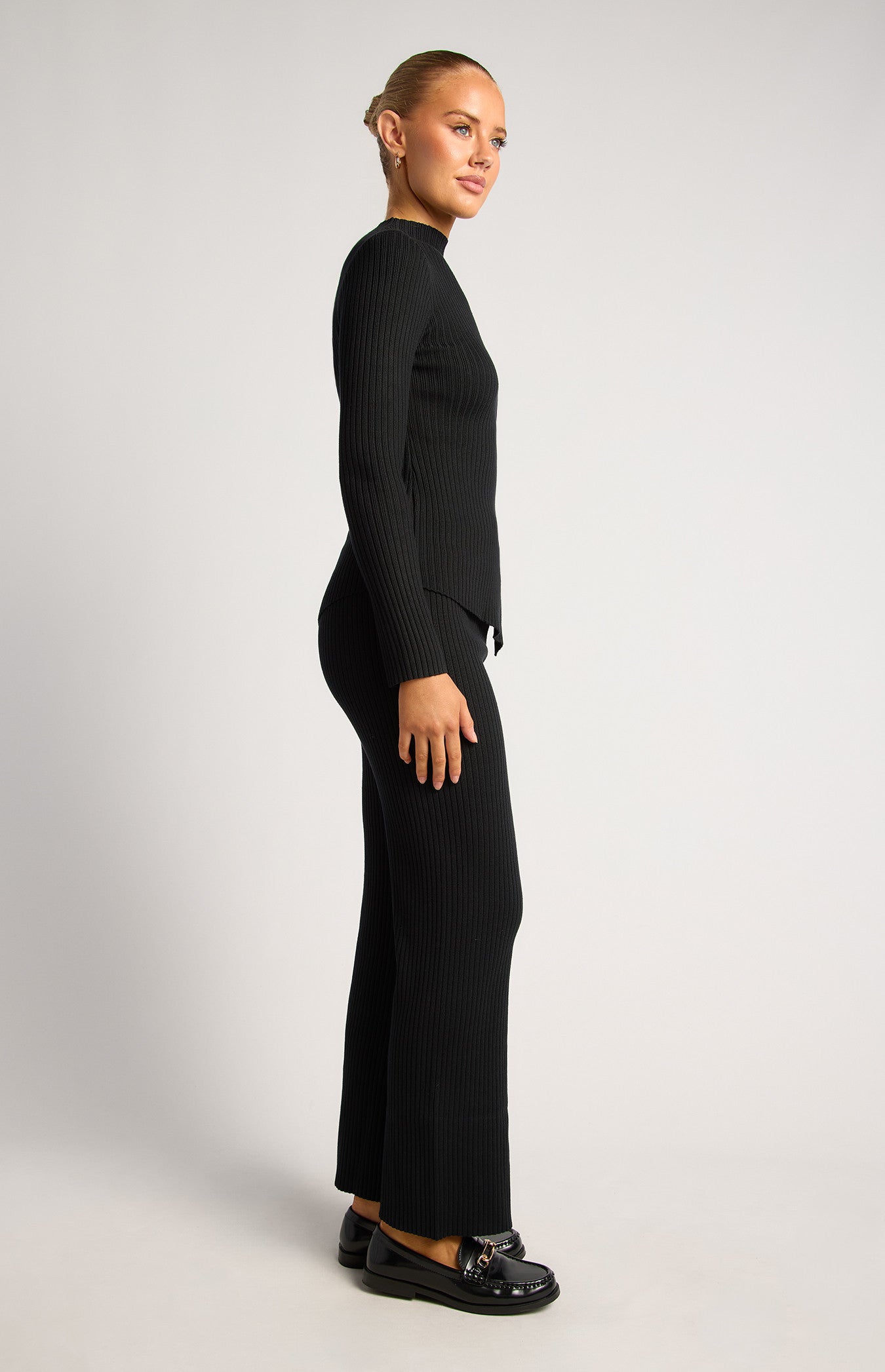 EVAN KNIT SET - BLACK