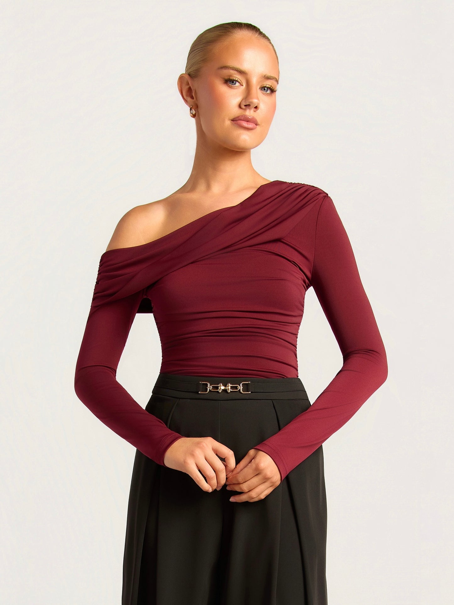 EMMERSON TOP -MERLOT