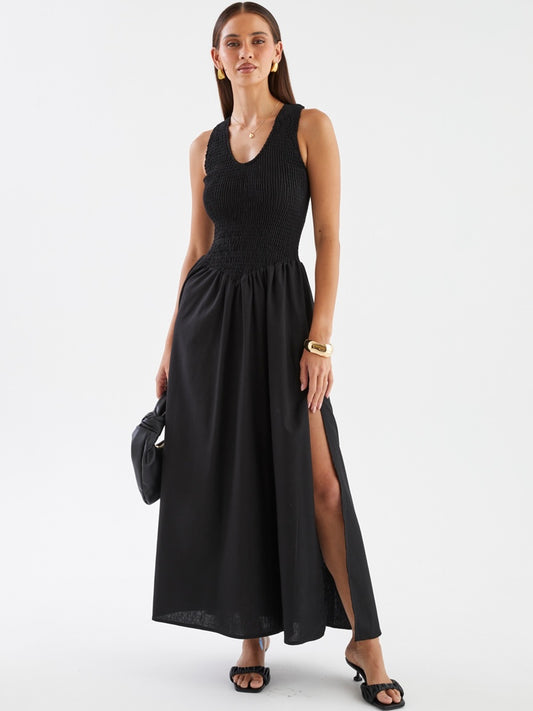 SILVIA MAXI DRESS -BLACK