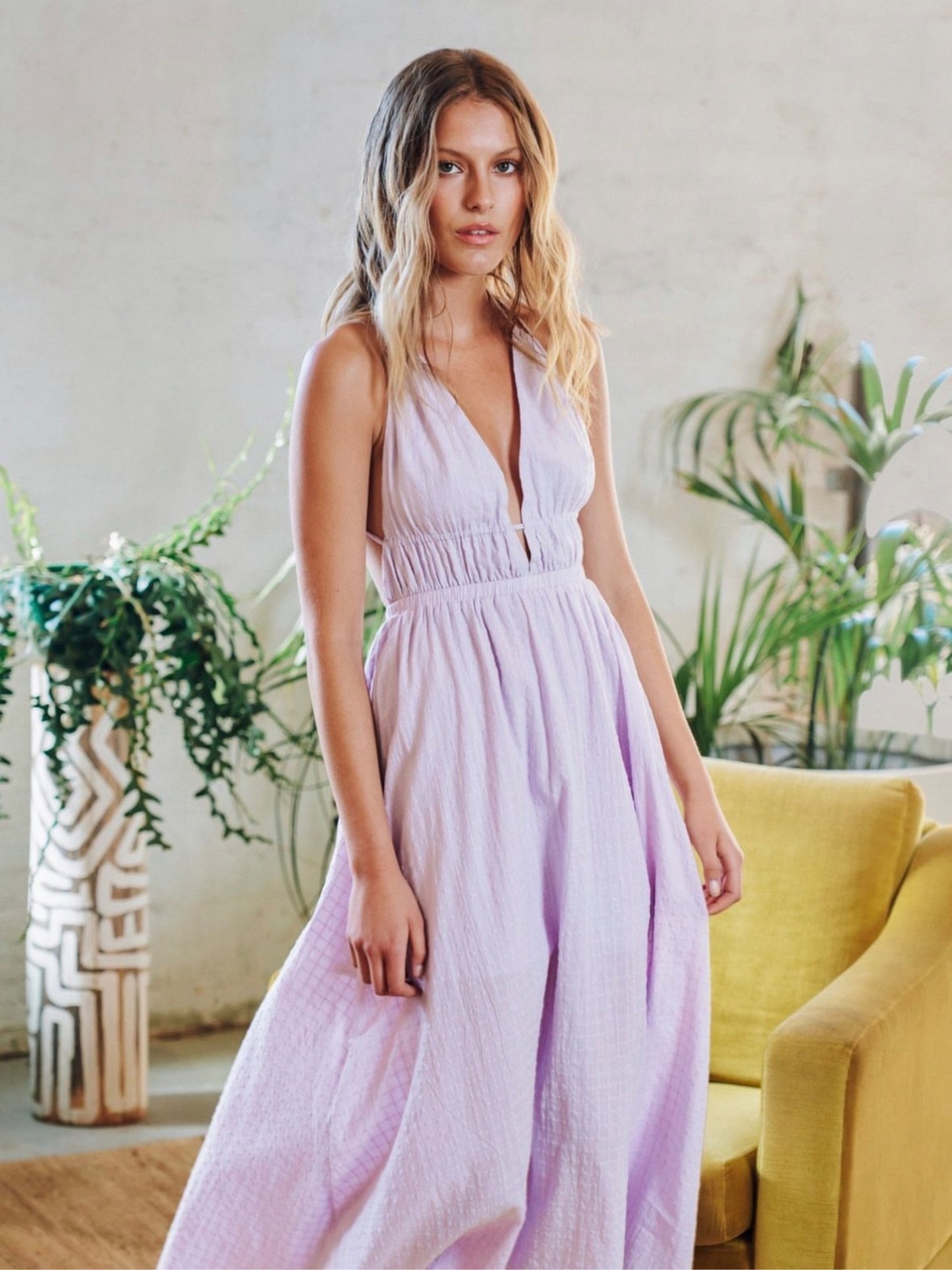 SADY MAXI DRESS -LILAC