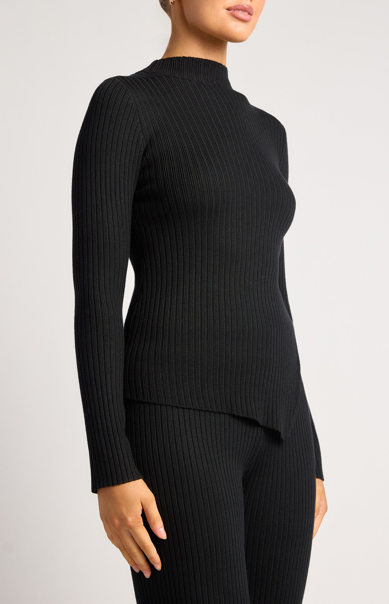 EVAN KNIT SET - BLACK