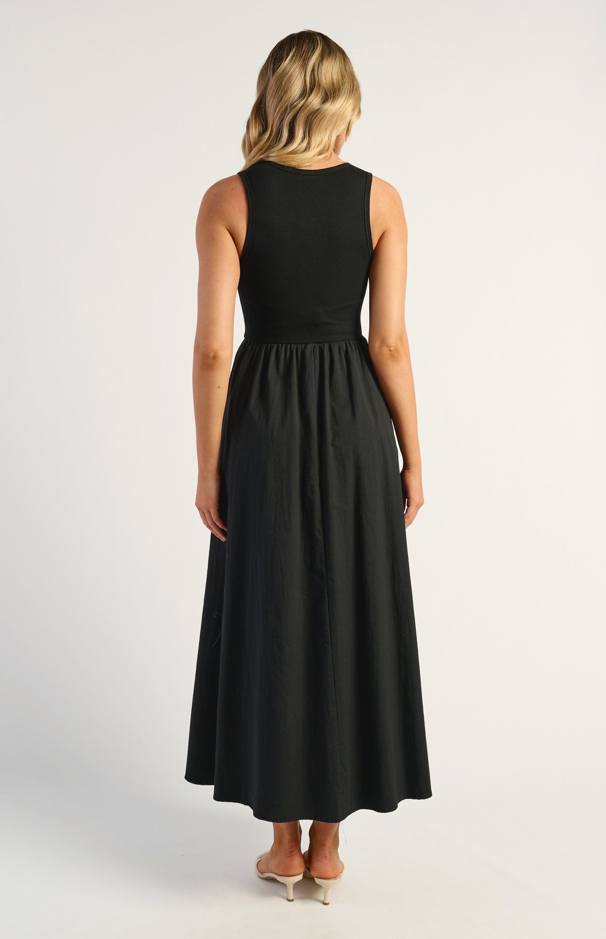 ASHER MIDI DRESS -BLACK