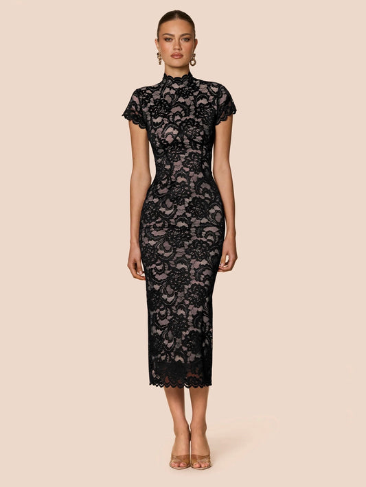 ALESSIA MIDI - BLACK