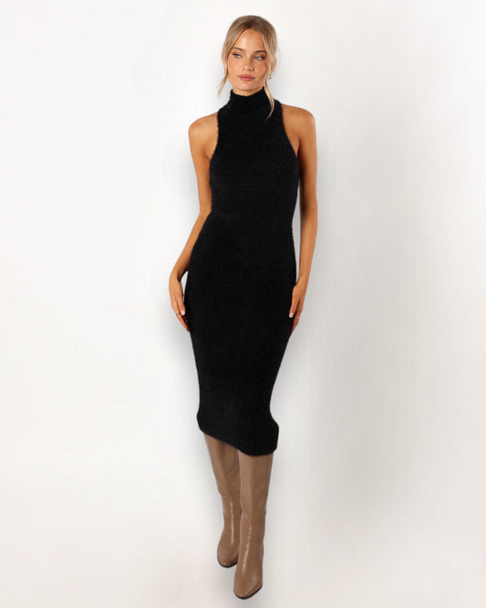 BALMUE MAXI DRESS -BLACK