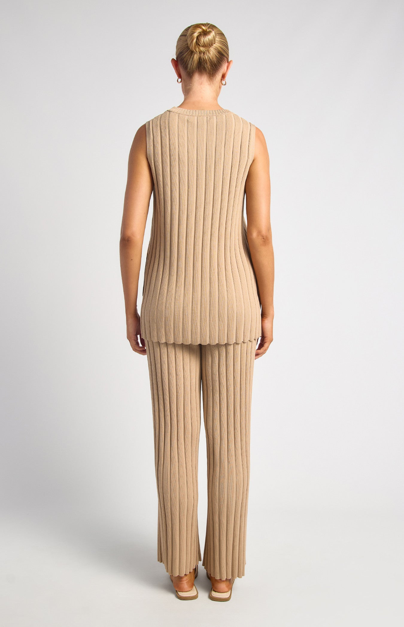 AMOSSO KNIT SET -BEIGE