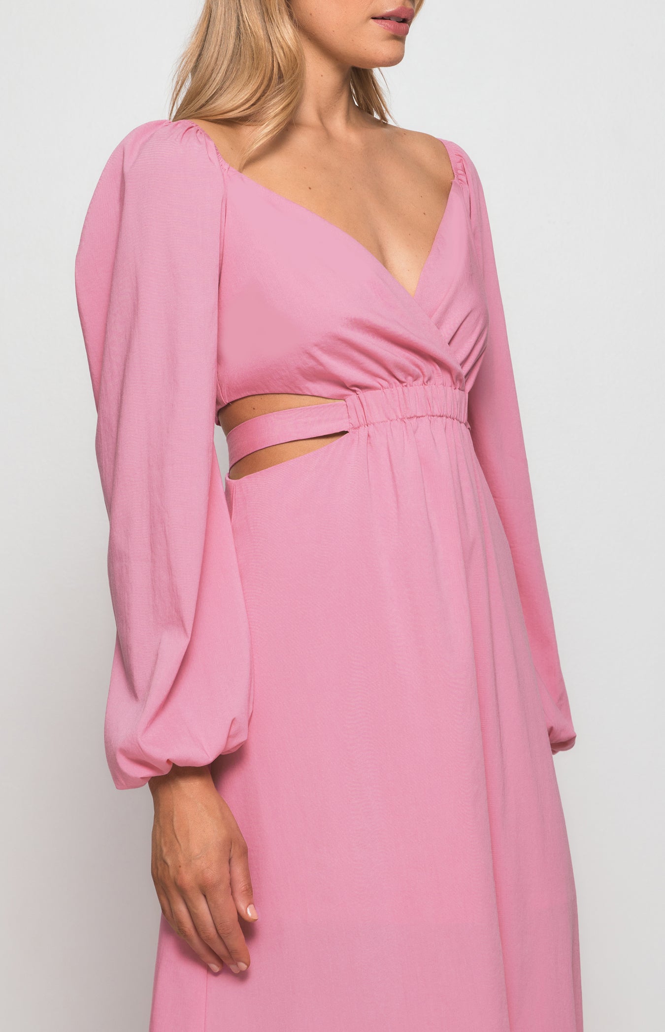 TANYA MIDI DRESS -PINK