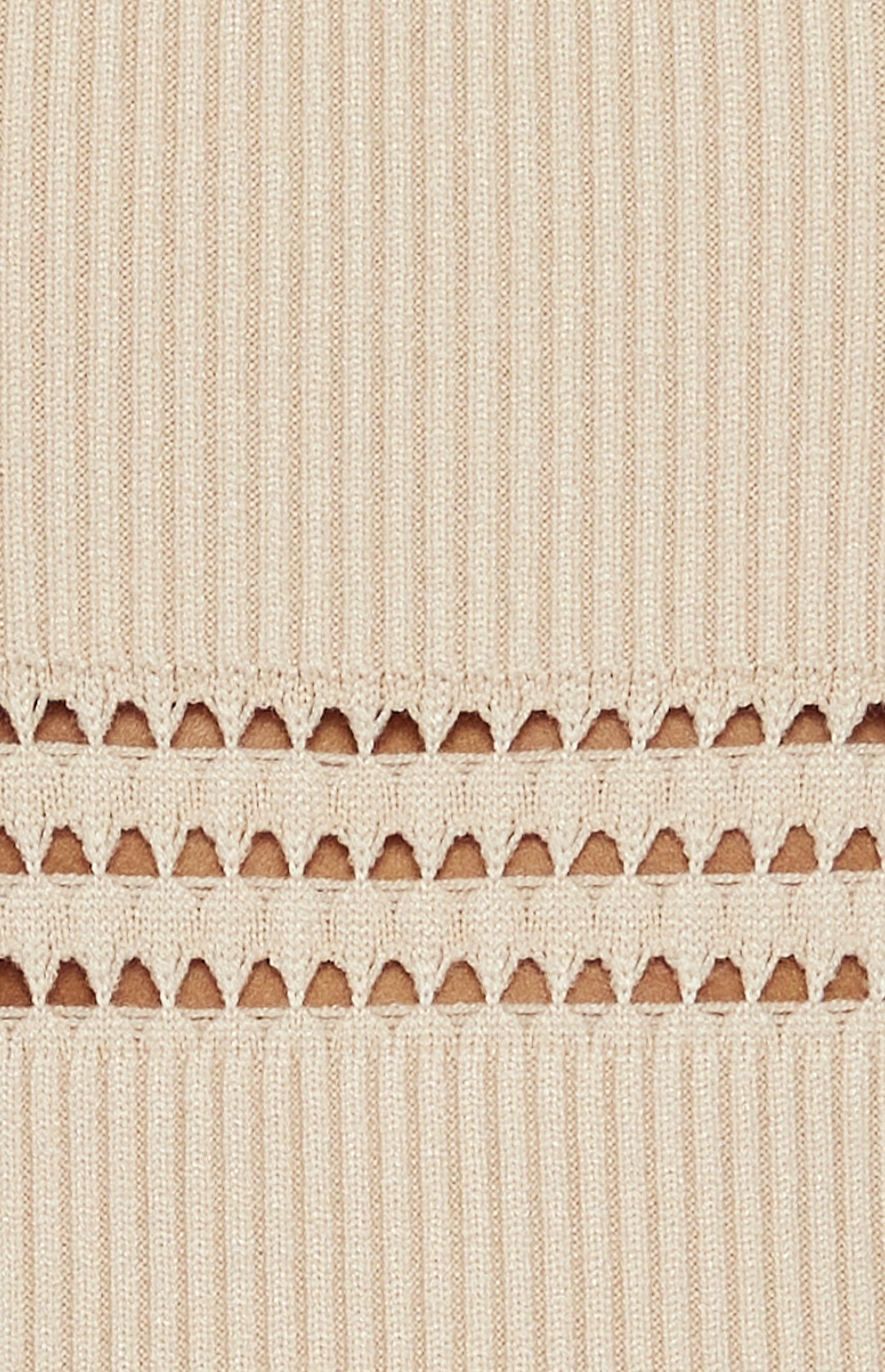 BABETTE CROCHET MIDI DRESS - LATTE